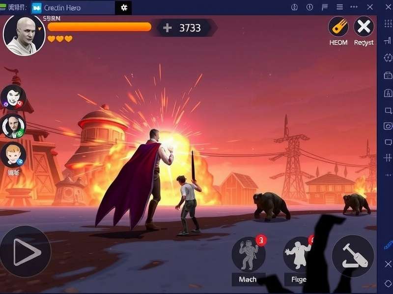 Scorching Hero Combat Scene